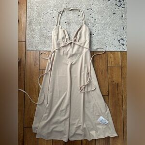 ASOS CORSET LINEN DRESS